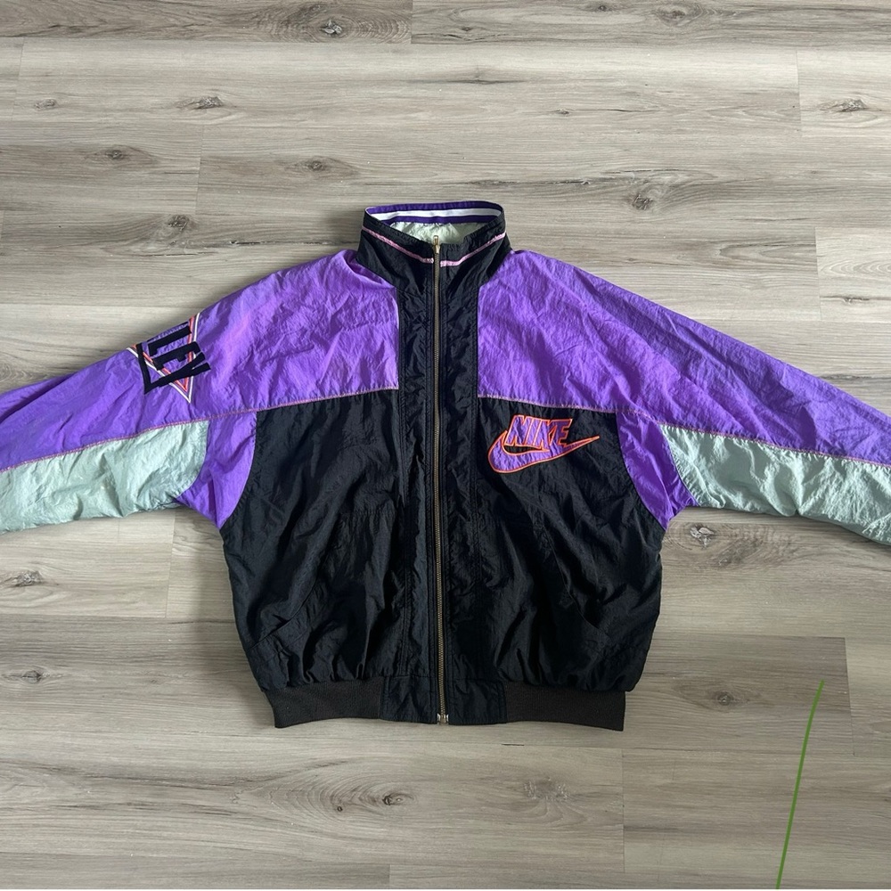 Vtg Nike Charles Barkley Embroidered The Phoenix Force Windbreaker Jacket Sz L
